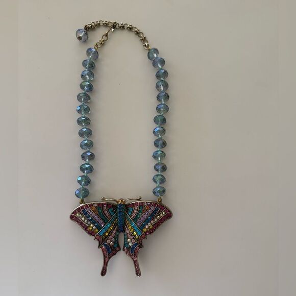 Heidi Daus Modern Monarch Butterfly Neclace NWOT - Picture 1 of 5